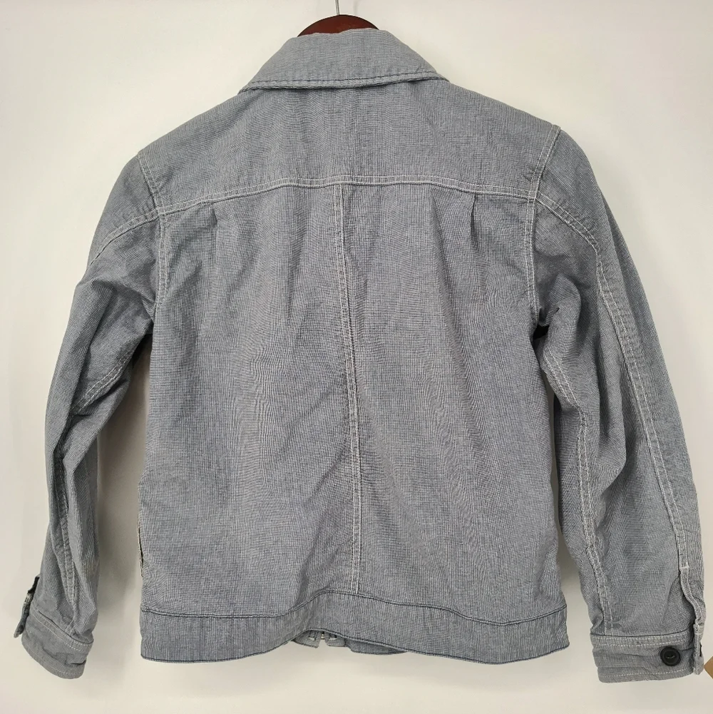 GAP Kids Blue/White 100% Cotton Jacket Size XXL, 14-16